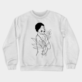 Simple Woman Design Crewneck Sweatshirt